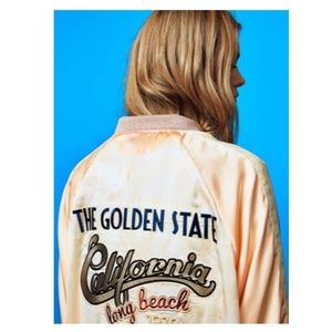 Zara Patch Print Bomber Jacket